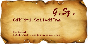 Gödri Szilvána névjegykártya